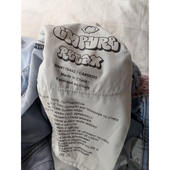 Empyre Jeans Womens Size 30 Blue Denim Relax Fit Y2K Skateboard Streetwear - Picture 4 of 16